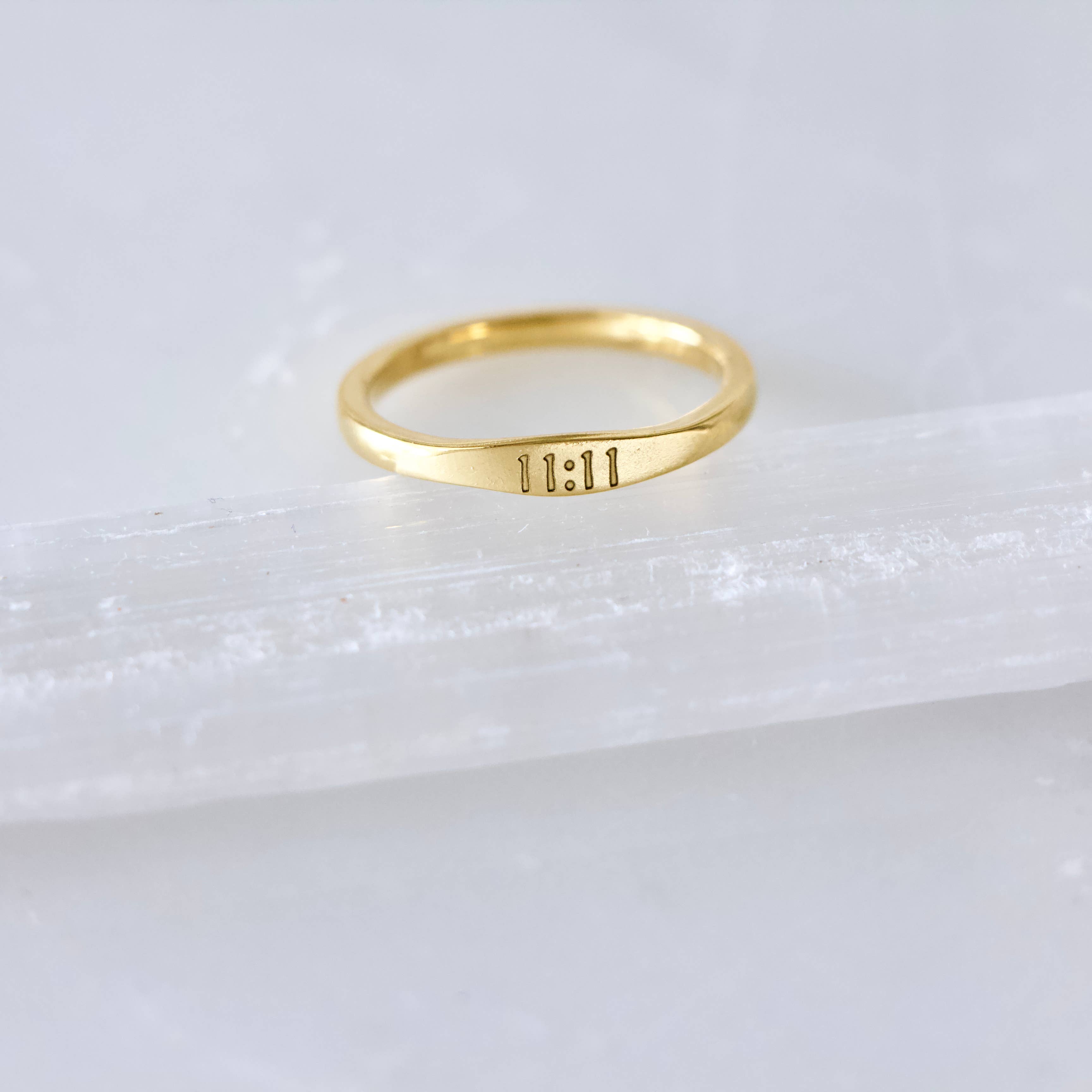 11:11 Stamped Ring