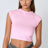 Exposed Seam Crop Top