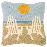 Meet Me At The Beach Wool Pillow