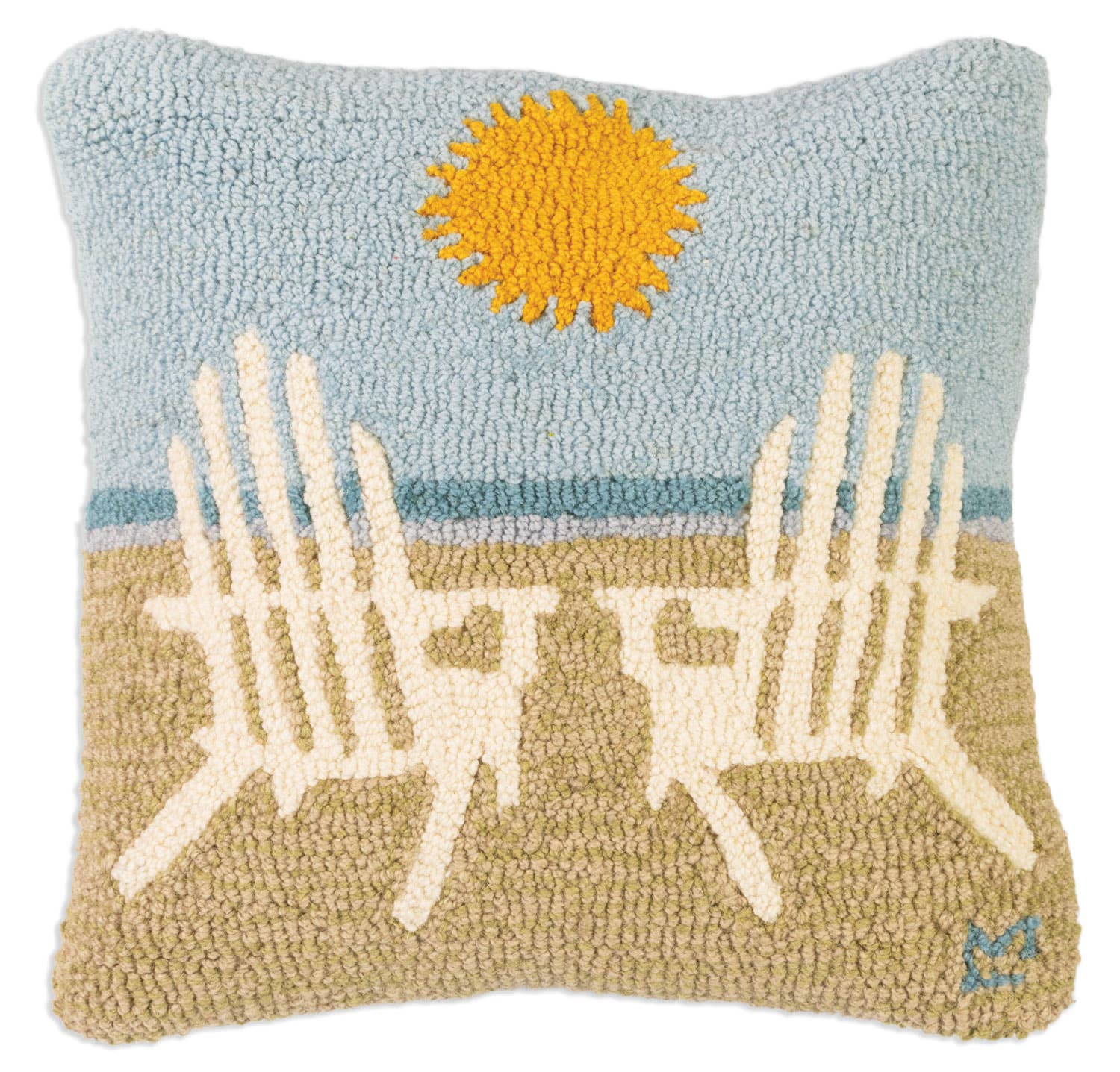 Meet Me At The Beach Wool Pillow