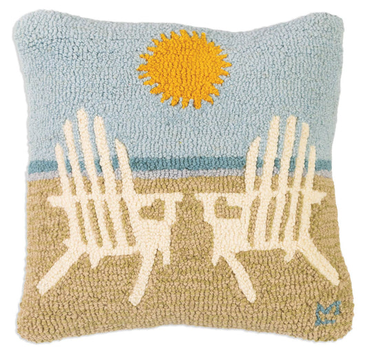 Meet Me At The Beach Wool Pillow