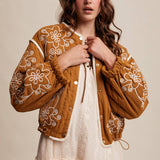 Embroidered Quilted Western Jacket