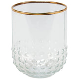 Small Gold Beaded Drinking Glass