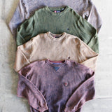 Acid Wash Oversized Knit Sweater Bundle