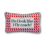 Fly Coach Needlepoint Pillow