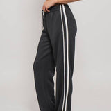 Side Strip Drawstring Sweatpants