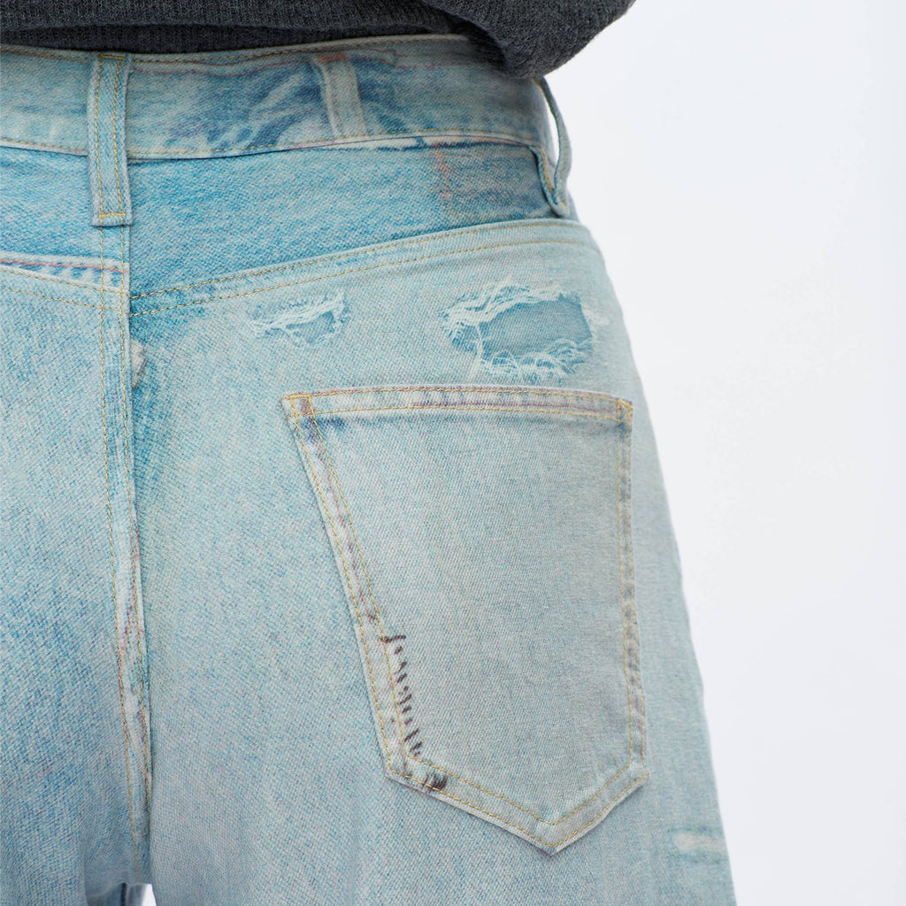 High Rise Barrel Denim Jeans