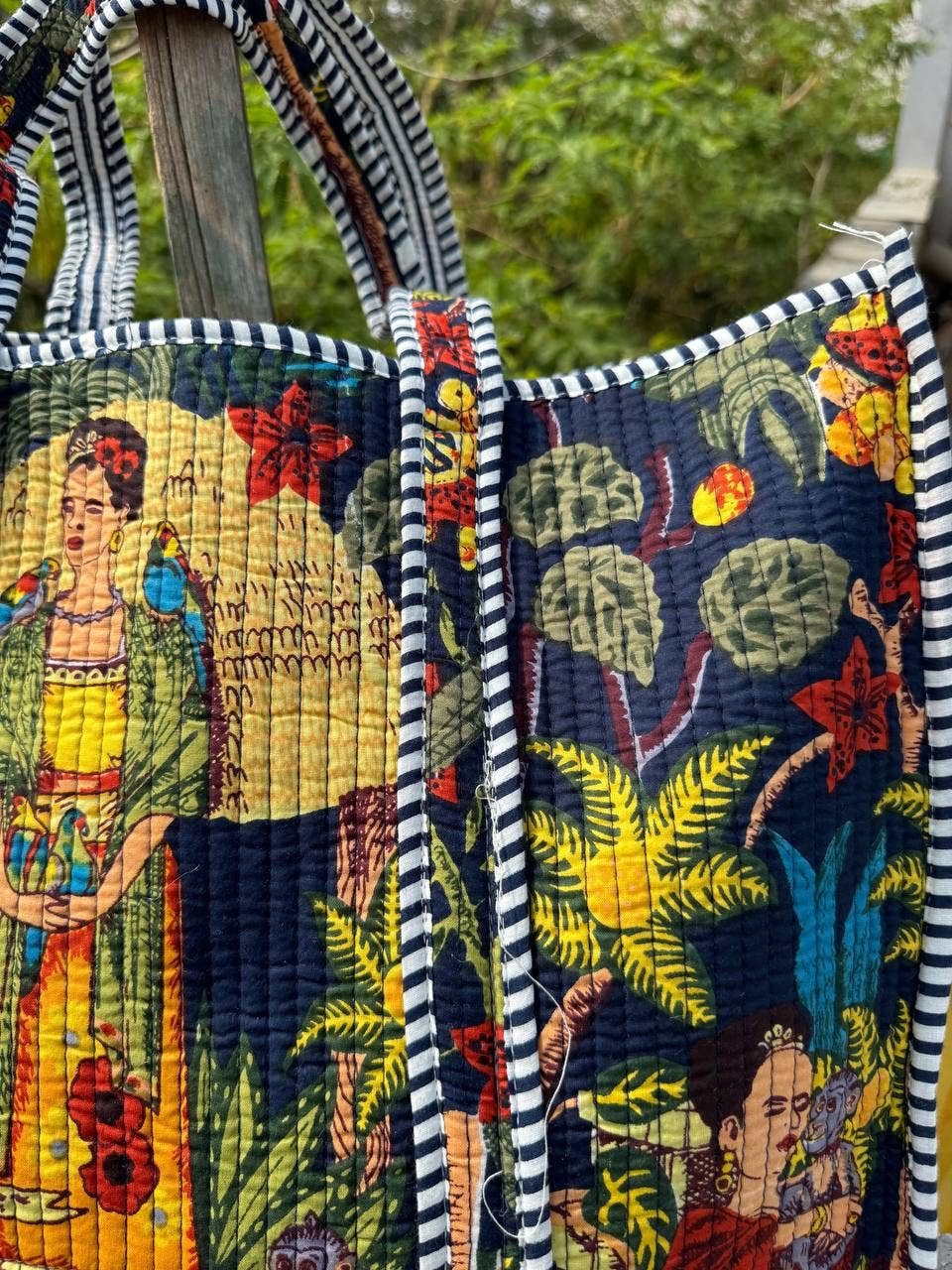 Frida Kahlo Design Cotton Tote Bag