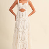 ID10399 EMBROIDERED CUTWORK BUSTIER FLARE LONG DRESS WITH MI