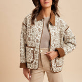 Collared Quilted Puffer Jacket