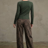 Slim Fit Knit Button Top - RTK1029