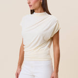AT2993 Draped jersey top