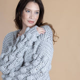 Knit Cardigan with Bauble Sleeves
