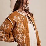 Embroidered Quilted Western Jacket