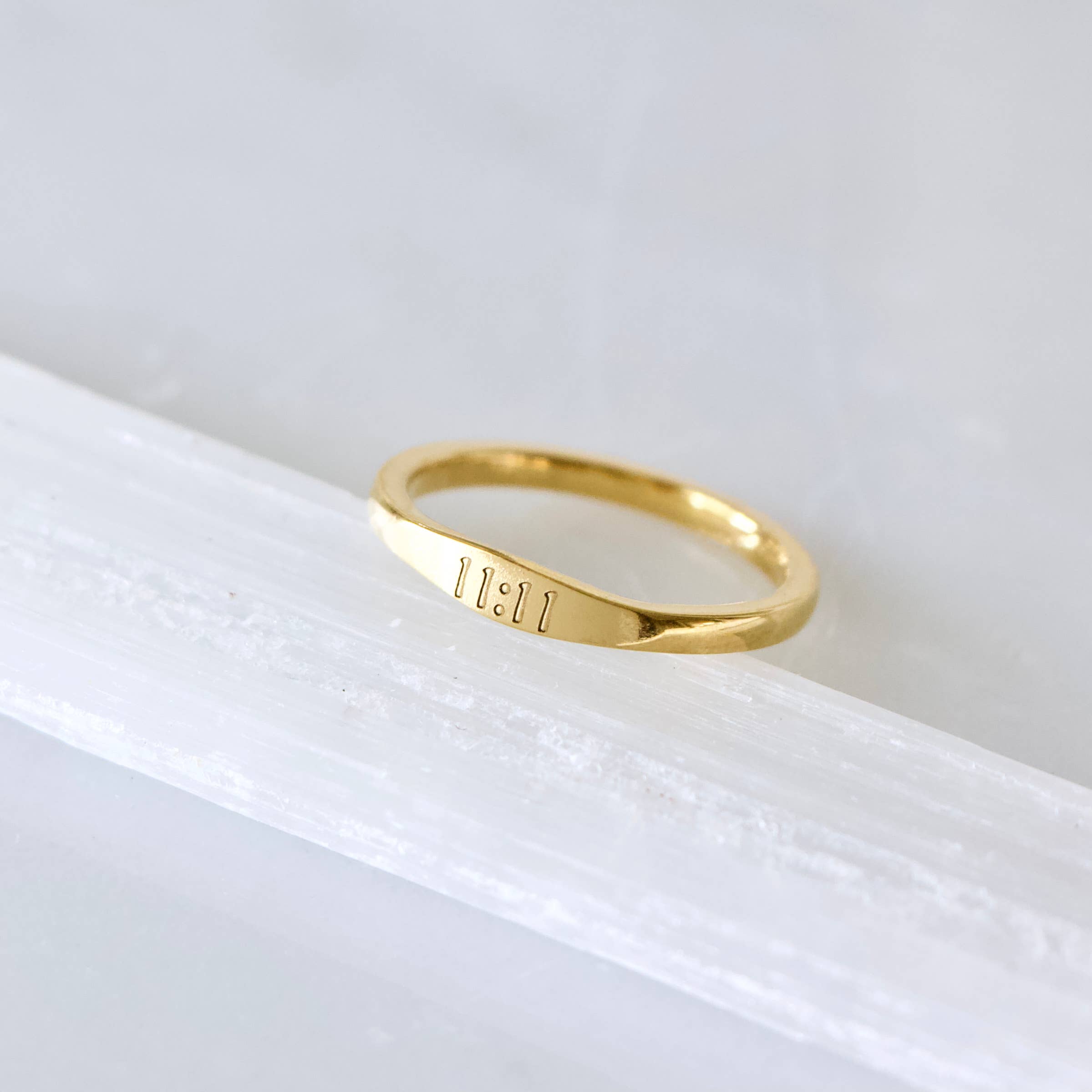 11:11 Stamped Ring