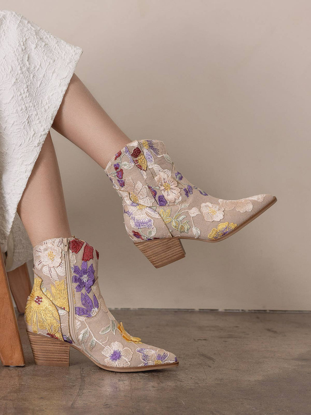The Wanda | Taupe Western Boot
