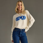 Cream "Ski" Goggle Sweater