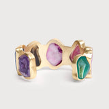 Multi Agate Cuff Bracelet