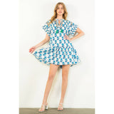 Tassel Tie Floral Dress