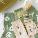 Green Crew Socks