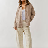 AJP5114 EMBROIDERED DETAIL COTTON BARREL PANTS