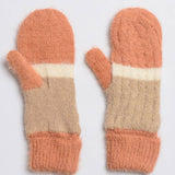 Ultra Soft Mohair Striped Mittens – Cozy Winter Essential❄️