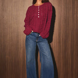 CABLE KNIT SWEATER TOP