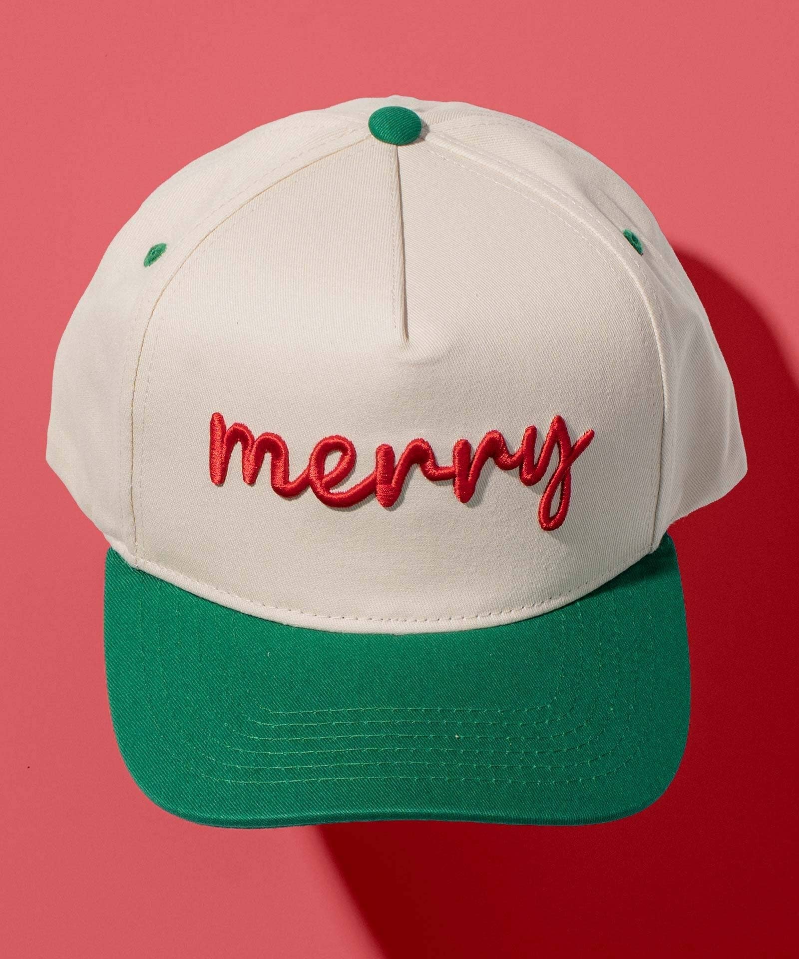 Merry Embroidered Trucker Hat