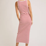 Sleeveless Round Neck Ribbed Sweater Dress