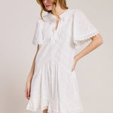 Embroidered Cotton Minidress