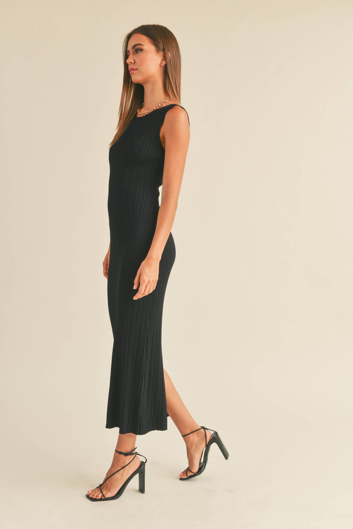 Ribbed Knit Maxi Dress