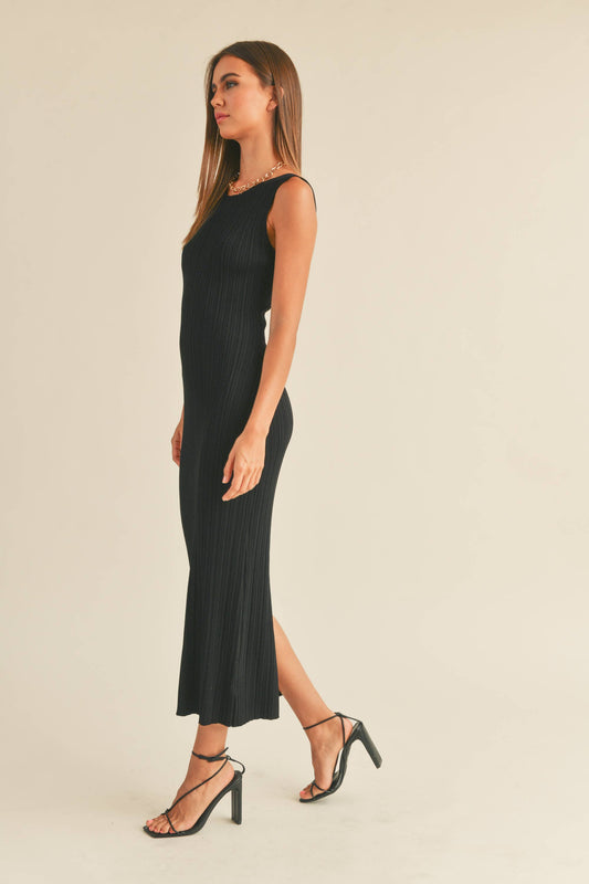 Ribbed Knit Maxi Dress