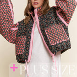 Rose Patterned Padded Jacket