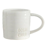 Face to Face Embossed Ceramic Mug - Ocean Child
