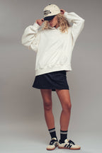 Vintage-Wash Hooded Sweatshirt