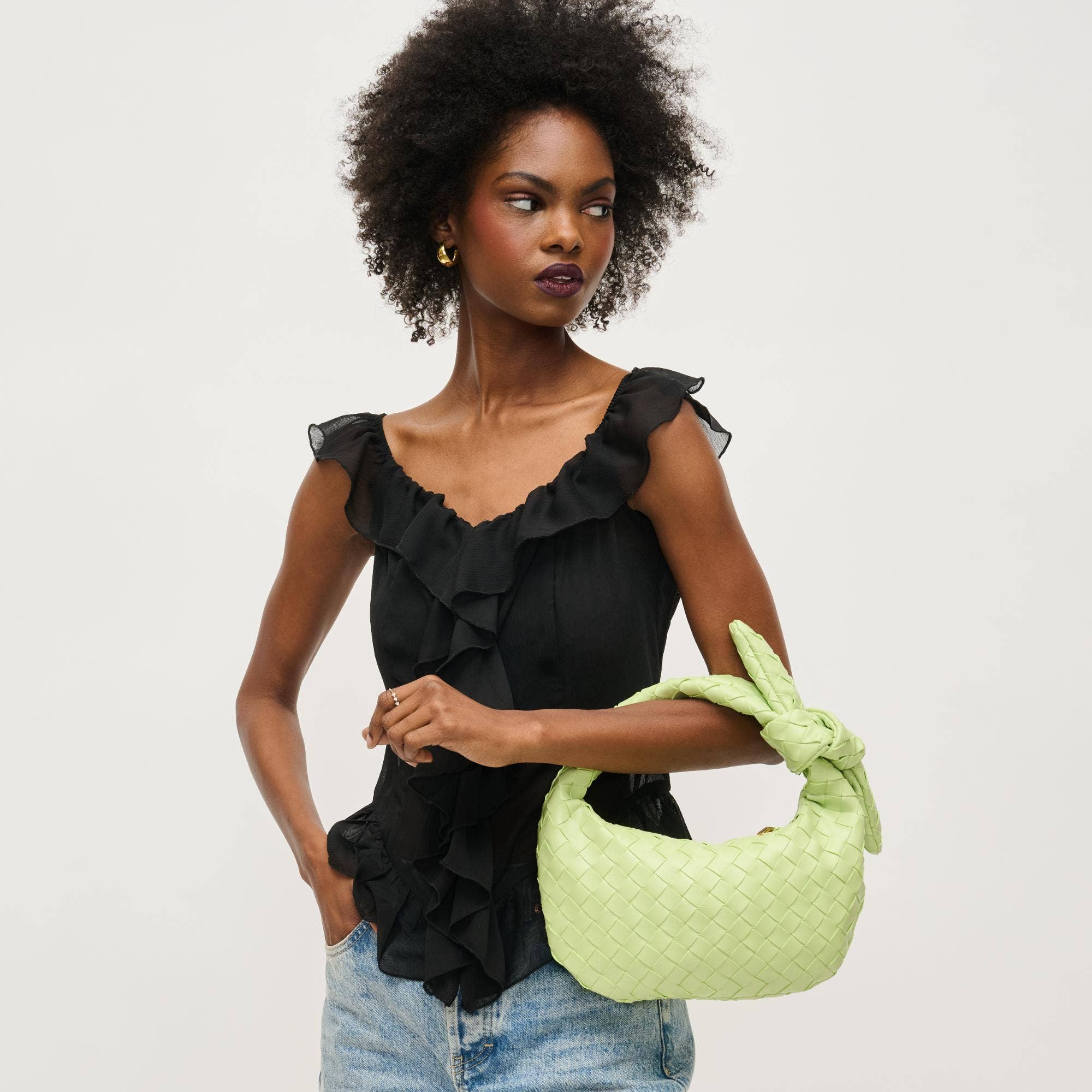Lizbeth Woven Knot Clutch