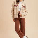 Dachschund Zip-Up Cardigan