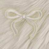Coquette Bow Embroidery Iron On Patch