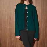 LONG SLEEVE CREW NECK SWEATER LIGHTWEIGHT CARDIGAN