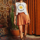 Sunshine Graphic Cropped Tank Top