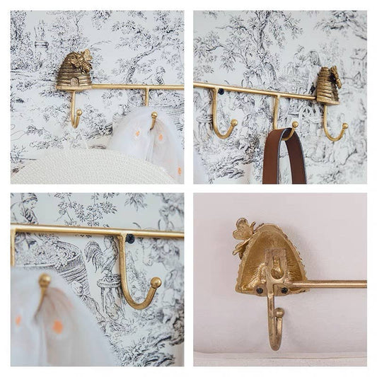 Pewter Bee Hook