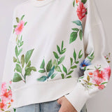 Vintage Floral Printed Pullover Top