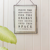 Please Take Responsibility (Dr. Jill Bolte Taylor) Handmade Paper Print - 12"x16"