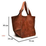 Women's shoulder bag large capacity Soft PU leather handbag