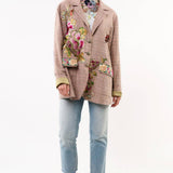 Sudden Sensation Blazer | Pink Jacket | Embroidered Jacket