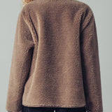 Plush Faux Shearling Jacket – Boxy Relaxed Fit