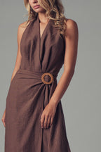 Halter Wide-Leg Jumpsuit