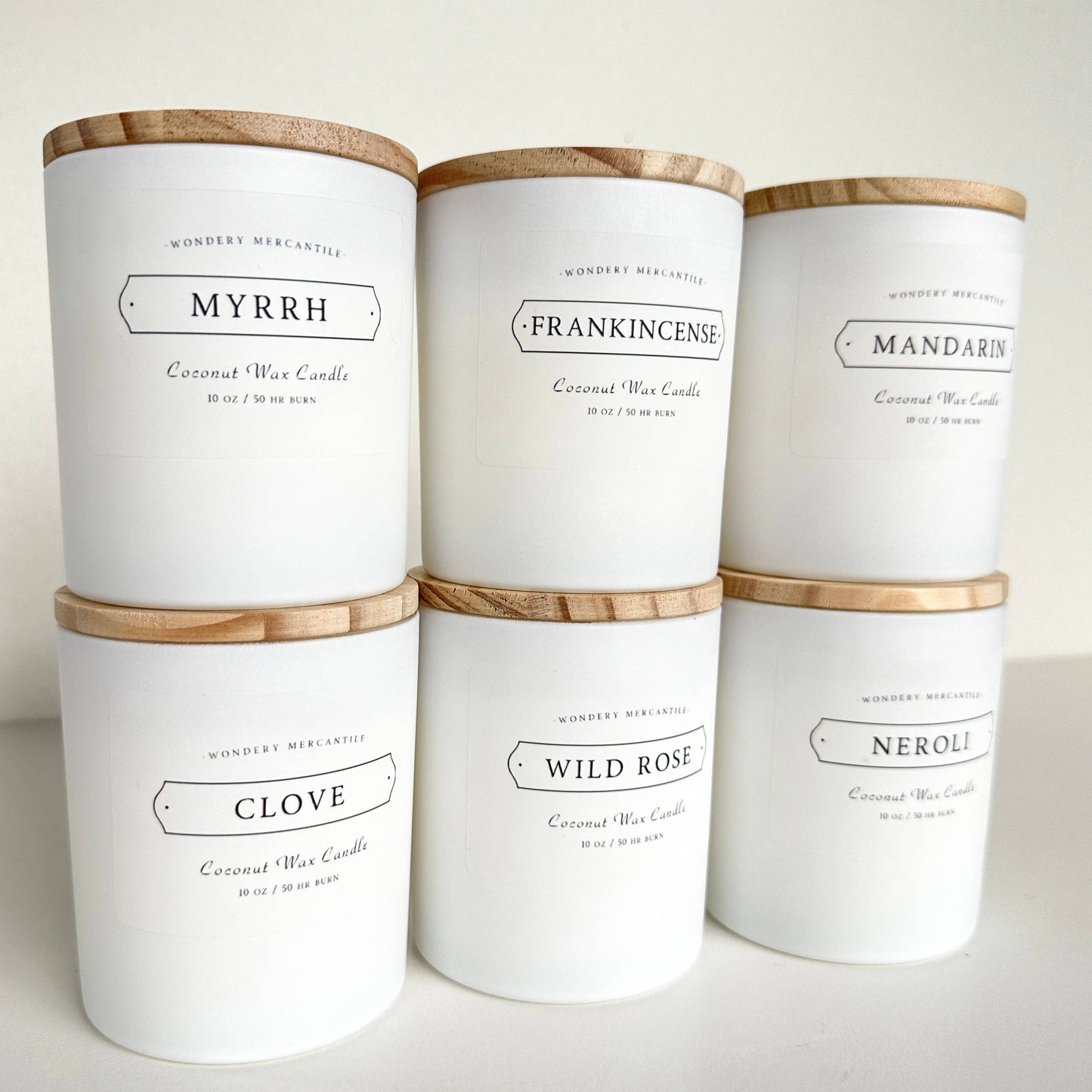 Myrrh Coconut Wax Candle | Frankincense, Amber, Oud