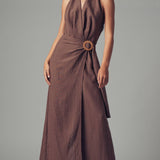 Halter Wide-Leg Jumpsuit
