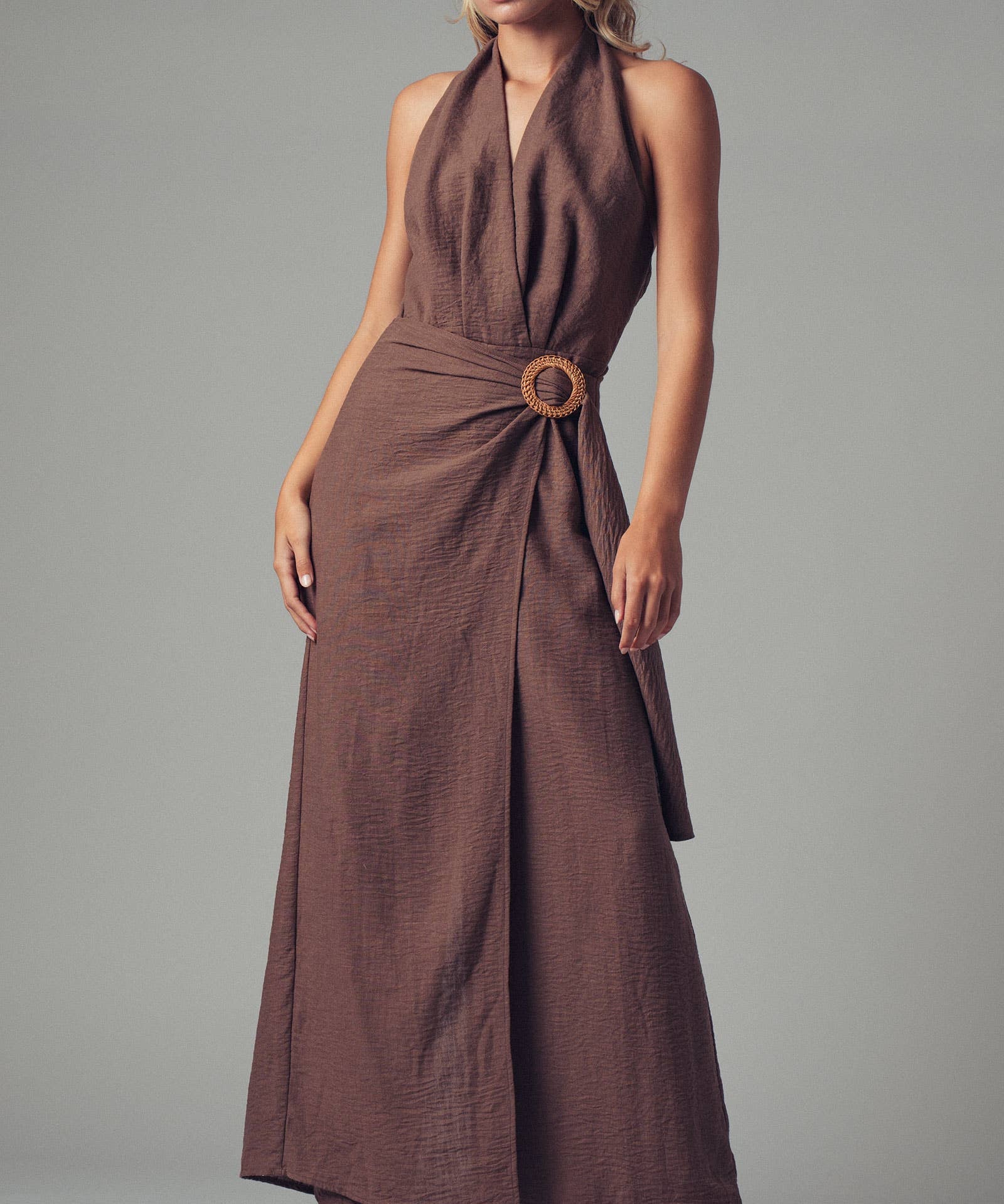 Halter Wide-Leg Jumpsuit